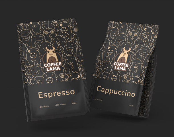 Фирменный стиль "COFFEE LAMA"