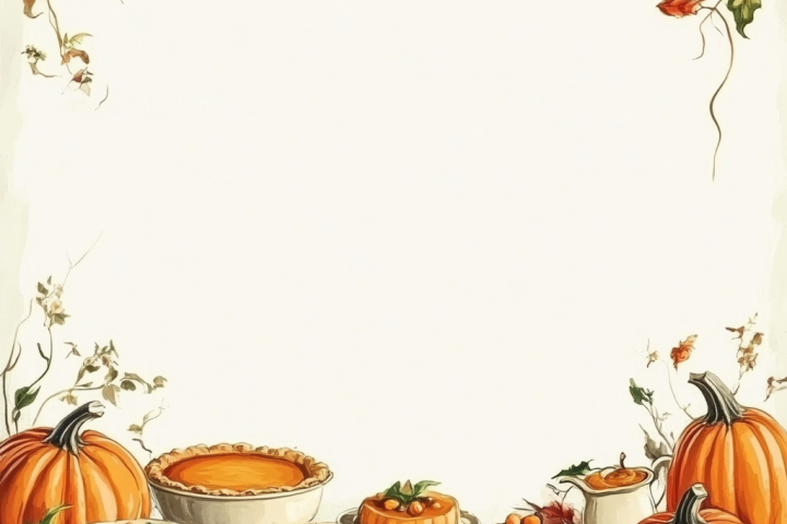 Фон для тыквенного сезонного меню