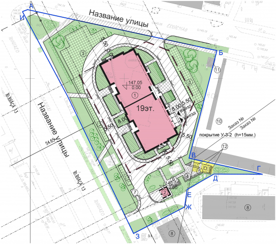 Фрагмент плана благоустройства