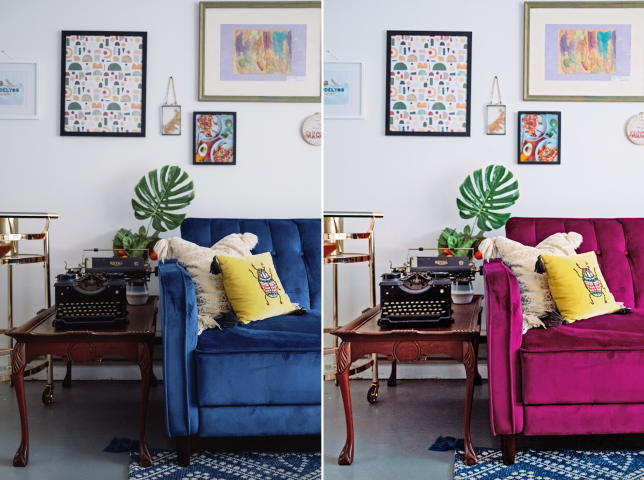 Замена цвета объектов на изображении