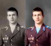 из ч/б в цвет