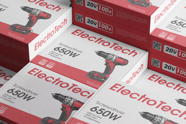 Упаковка для электро-шуруповёрта "ElectroTech"
