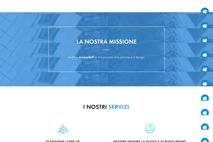 Сайт по 3D сканированию объектов недвижимости