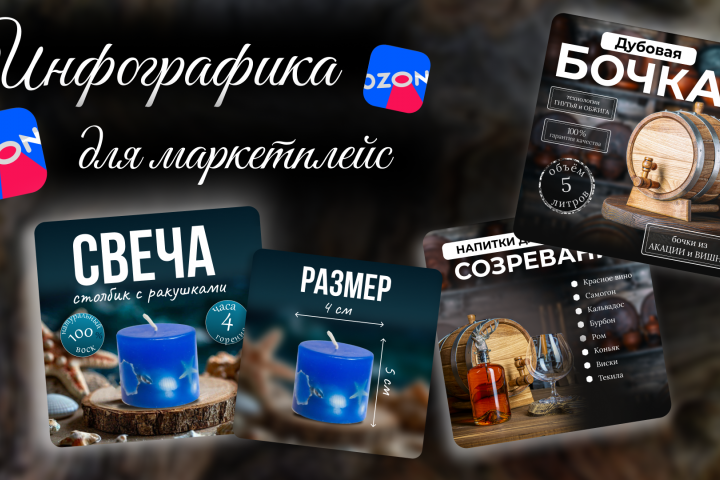 Создание карточек товара для маркетплейс (Wildberries, Ozon)