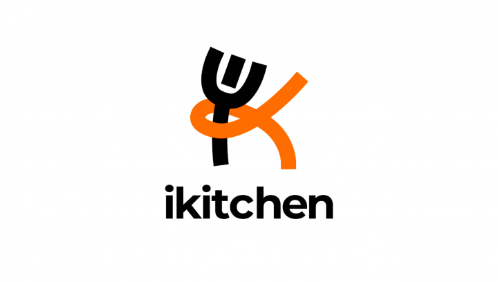Логотип для производства здорового питания IKitchen