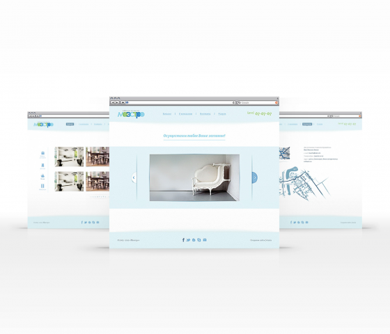 Сайт-визитка мебельной мастерской