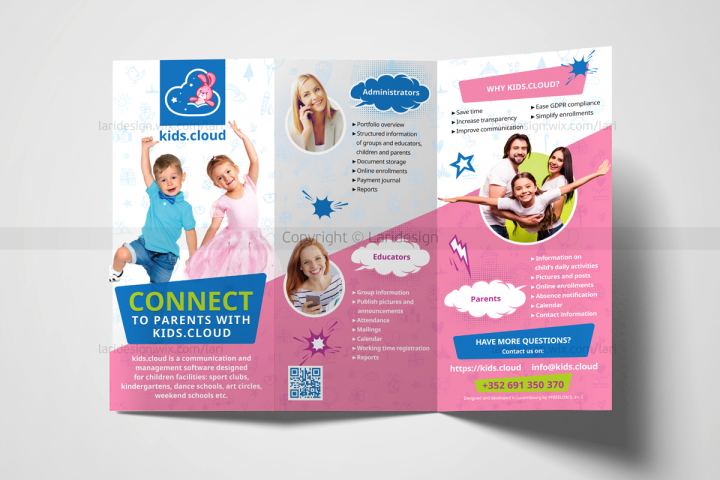 Евробуклет KIDS.CLOUD, детское программное обеспечение (англ.)