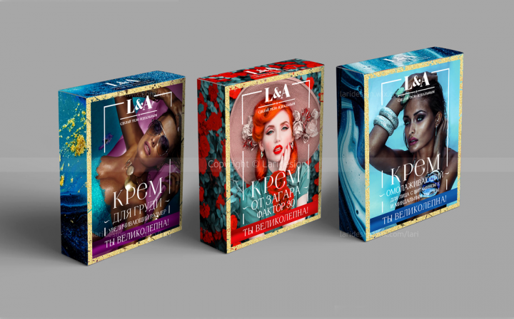 Дизайн упаковки для аюрведической косметики L&A