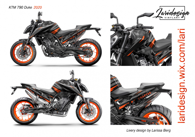 Разработка ливреи для  KTM 790 Duke