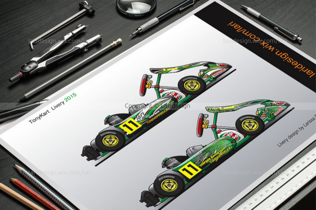 TonyKart Livery 2015. Картинг Винил