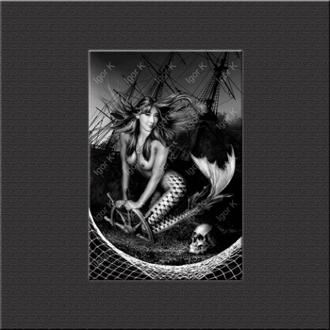 Коллаж-Тайская морская богиня