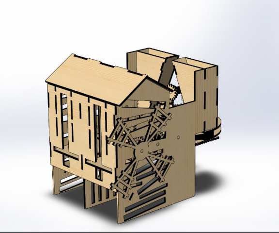 Мельница из фанеры