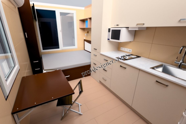 Пример визуализации интерьера