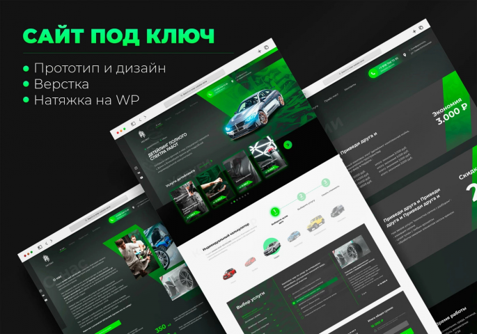 Сайт под ключ на WordPress