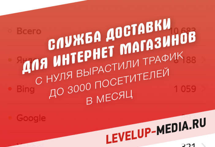 SEO сайта службы доставки для интернет магазинов