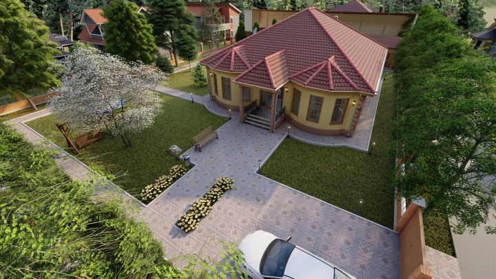 Одноэтажный жилой дом