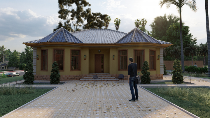 Архитектурный проект одноэтажного жилого дома