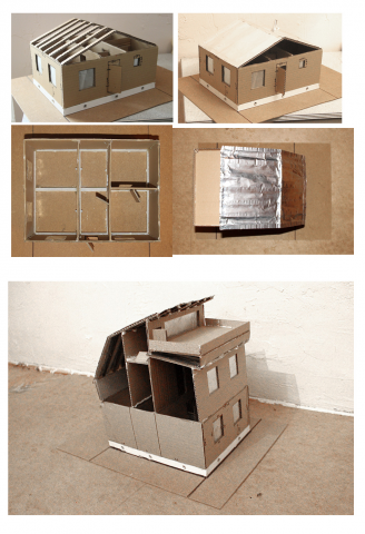 Макет дома брус