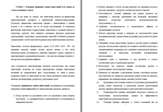 Реферат "Общие принципы экономической оценки инвестиций"