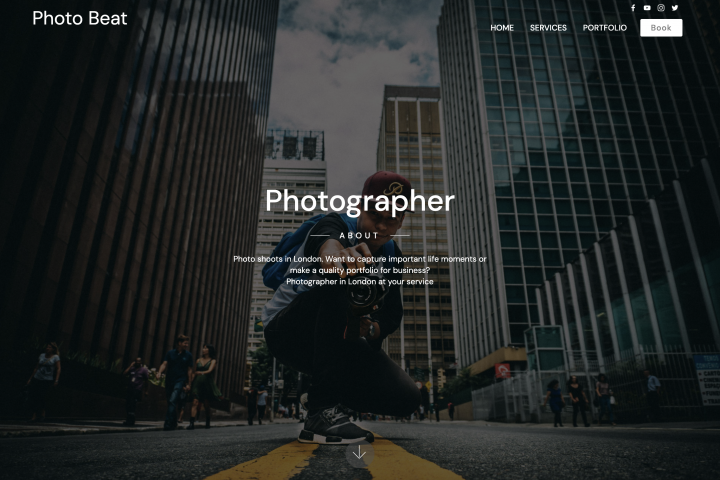 Landing page - Фотограф