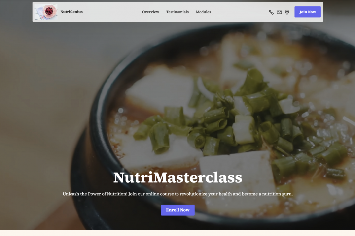 Landing page - Курс нутрициолога
