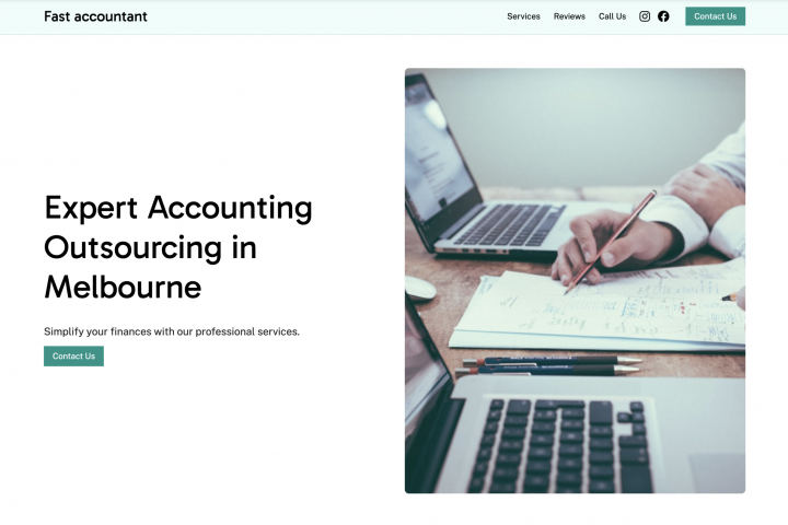 Landing page - Бухгалтерская компания