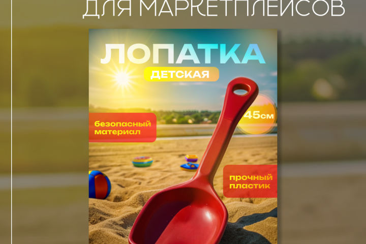 Дизайн товара "детская лопатка"