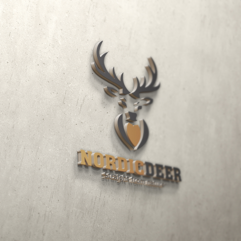 Логотип для фирмы зоотоваров "Nordic deer"
