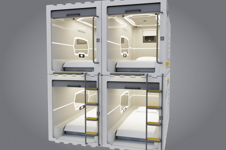 Контейнер отель при аэропорте