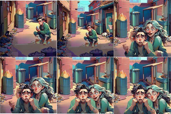 Комикс, нарезка под анимацию