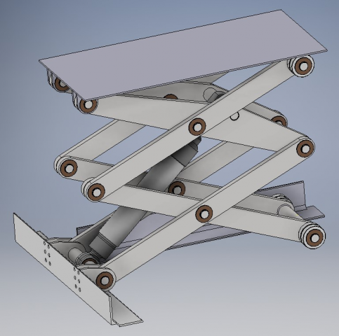 Подъёмник двуножничный