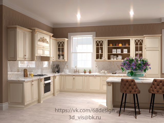 3d Визуализация кухни