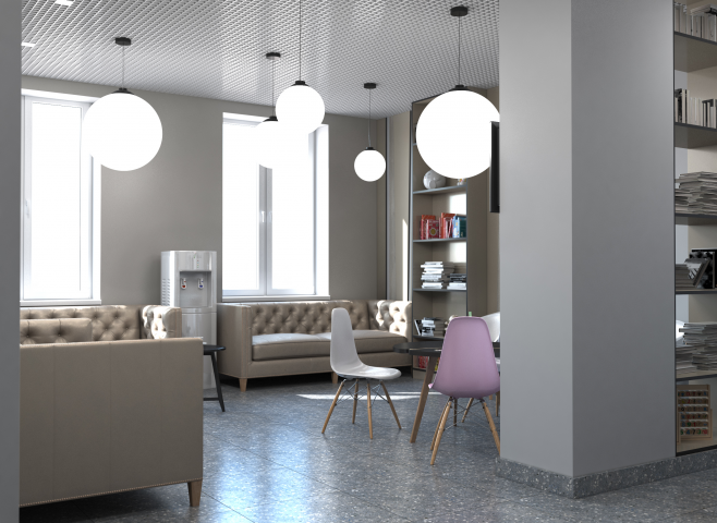 Визуализация помещений клиники по ТЗ дизайнера