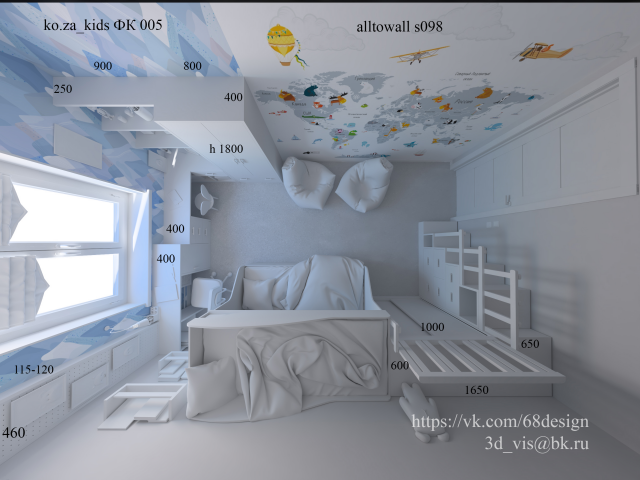 3d план детской