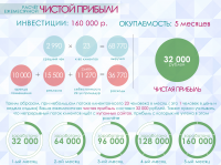 Информационный слайд по доходности бизнеса
