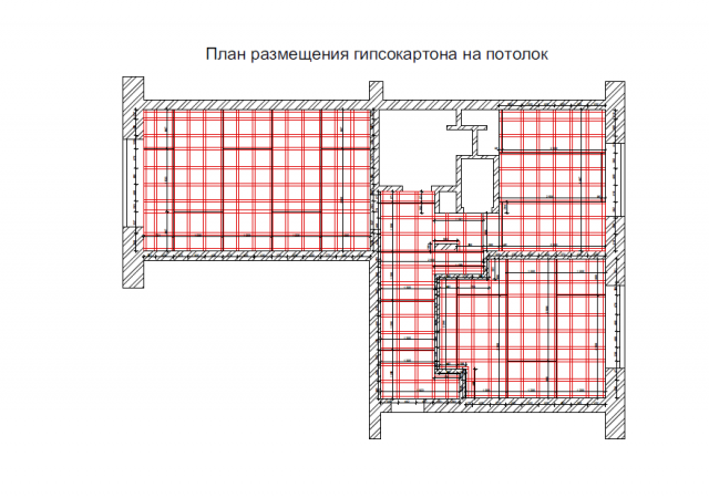 Расчет материала.Гипсокартон.Квартира.