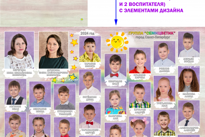 Создание виньетки с нуля с элементами дизайна