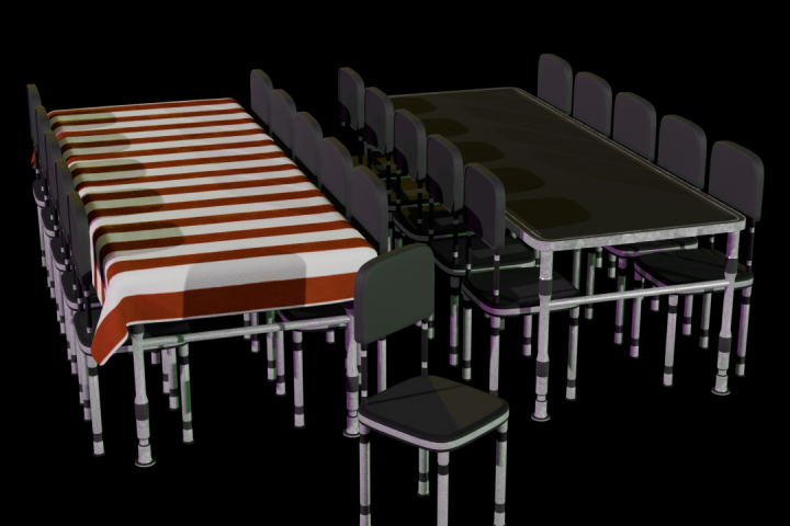 Обеденные столы и стулья