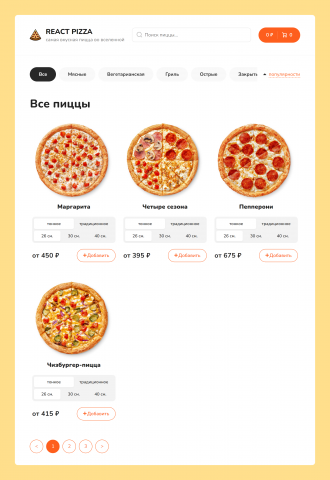 React Pizza