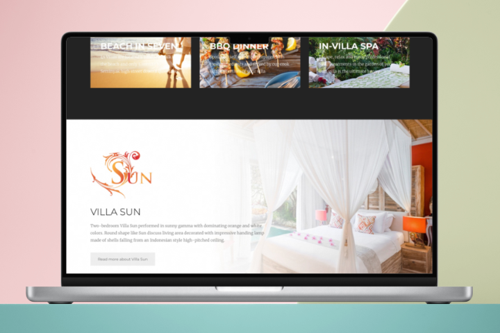 Верстка сайта для 4s villas
