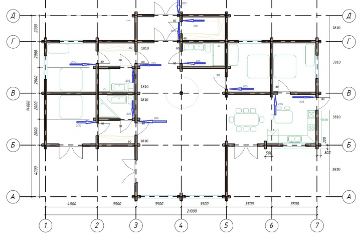 Расстановка санприборов