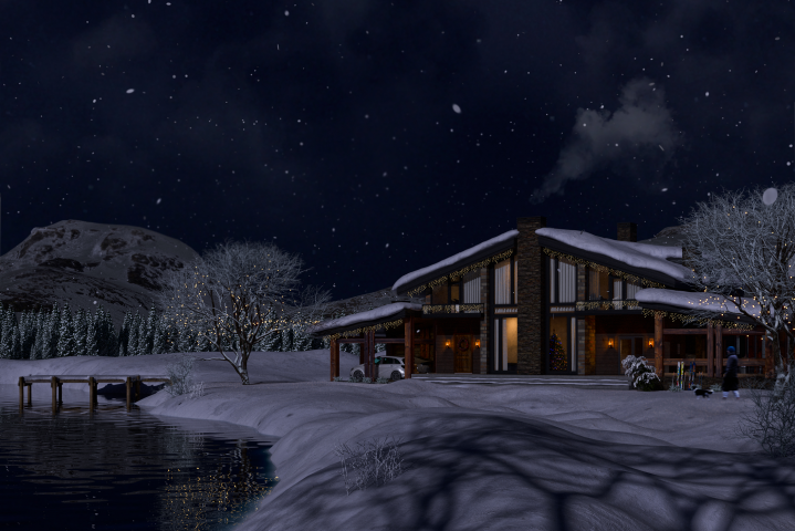 Winter in the mountains