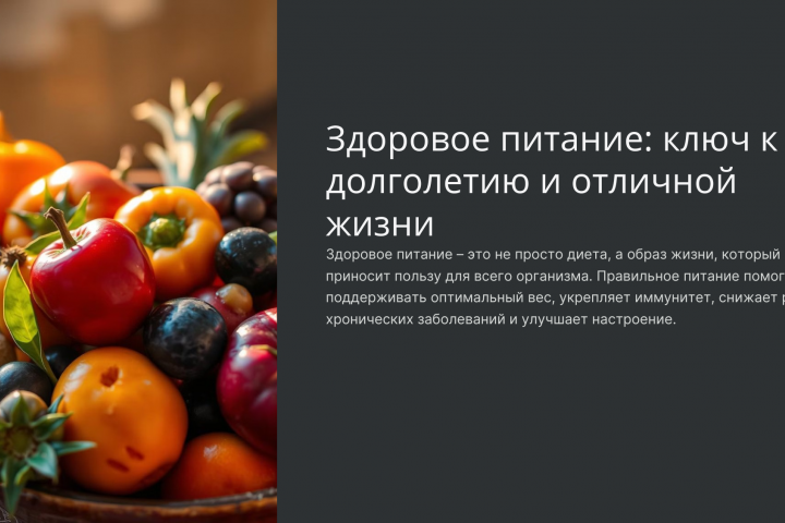 Статья на тему о здоровом образе жизни.