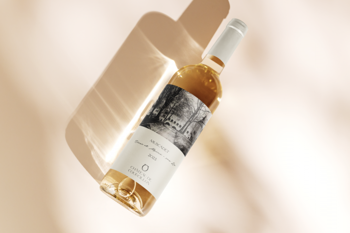 Дизайн этикетки вина Muscadet Chateau de Courcillon (Франция)