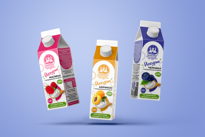 Дизайн упаковки йогурта