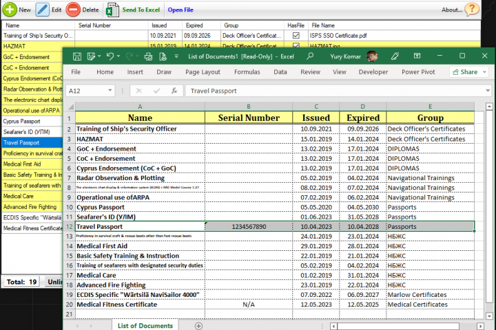 Expire Date Monitor