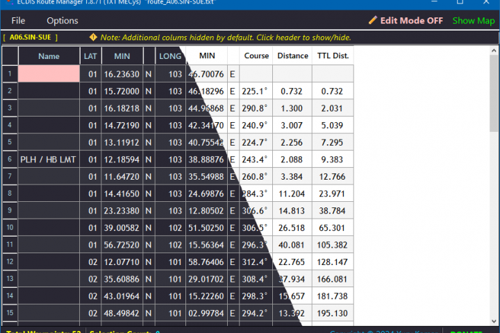 ECDIS Route Manager