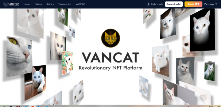 Верстка сайта VANCAT