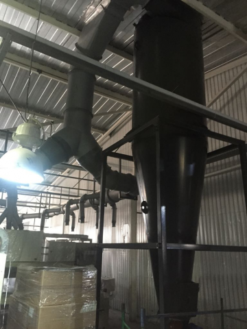 Аспирация установки шлифования радиаторов