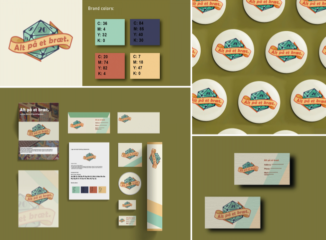 Фирменный стиль для магазина настольных игр.